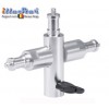 FLH17 - Adaptateur trépied lumière spigot 3x 5/8” (male 1/4”) & 5/8” verrou spigot - illuStar