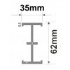 M001-50 - Rail longueur 5000mm - elfo