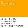 Rouleau de papier de fond - 35 Yellow-Orange 1,35 x 11m