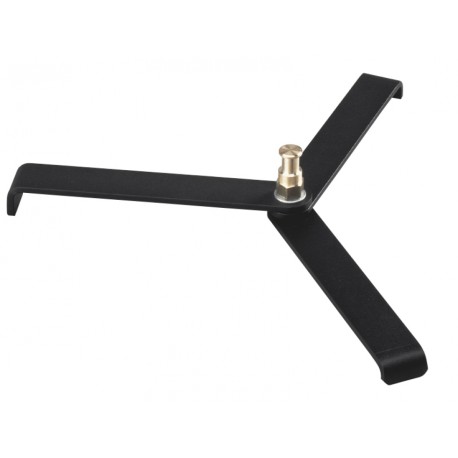 STE - Trépied lumière type sol, H 11cm, replié 34cm, pied ø58cm, poids 0,75kg, charge 6kg - elfo